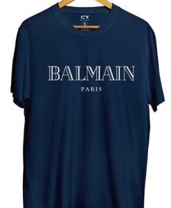 Balmain Paris Blue NavyT-Shirt