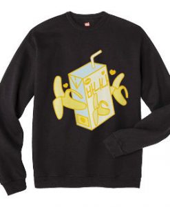 Banana Milk Box Unisex Sweatshirts