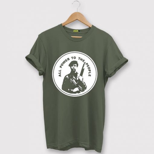 Black Panthers Party Green T Shirt