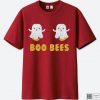 Boo Bees Funny Halloween Maroon T-Shirt