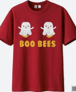 Boo Bees Funny Halloween Maroon T-Shirt