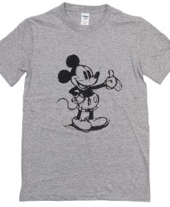 Classic Mickey Mouse Sketch GreyT Shirt