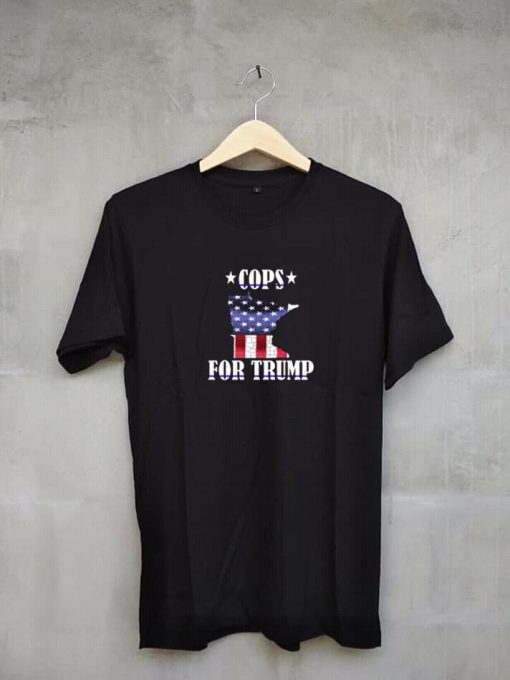 Cops for Trump 2020 T Shirt black