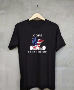 Cops for Trump Black T Shirt