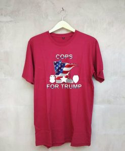 Cops for Trump Maroon T Shirt