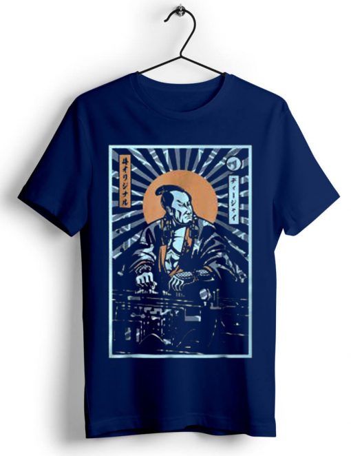 DJ Samurai T-Shirt Blue navy