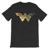 Details zu Wonder Woman Justice League Gold Metallic Grey Asphalt tees