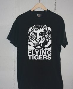 Flying Tiger Line Unisex Black T-Shirt