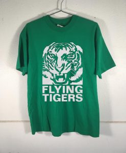 Flying Tiger Line Unisex Green T-Shirt