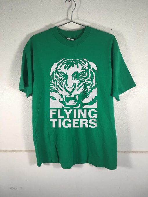 Flying Tiger Line Unisex Green T-Shirt