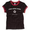 Free Hong Kong Delay No More black ringer red T Shirt