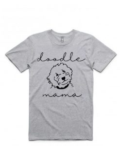 Golden Doodle Mama T-shirt Grey