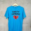 Guilty Samurai Funny Japanese Blue T-Shirt