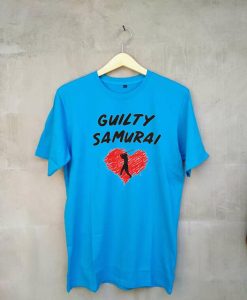 Guilty Samurai Funny Japanese Blue T-Shirt