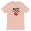 Guilty Samurai Funny Japanese Pink T shirt