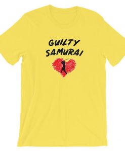 Guilty Samurai Funny Japanese Yellow T-Shirt