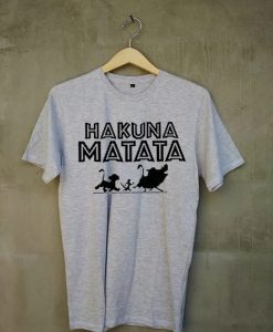 Hakuna Matata Lion king T-shirt Grey