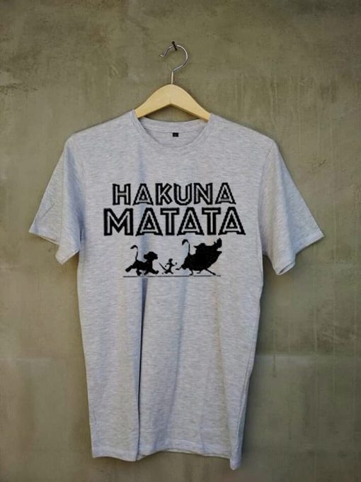 Hakuna Matata Lion king T-shirt Grey