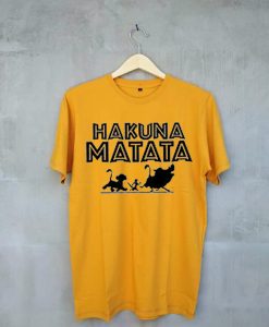 Hakuna Matata Lion king T-shirt Yellow