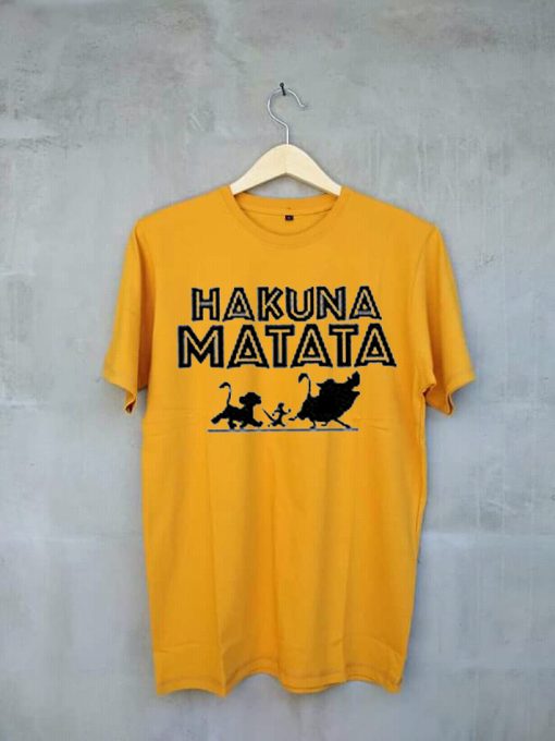 Hakuna Matata Lion king T-shirt Yellow