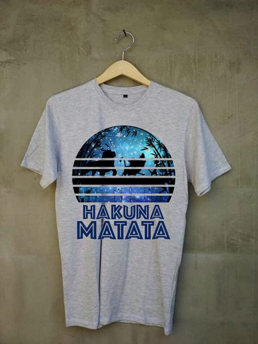 Hakuna Matata night Grey T-shirt