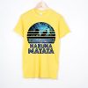 Hakuna Matata night Yellow T-shirt