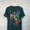 Justice League Original Action styels Green T Shirt