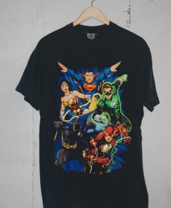 Justice League Original Action styelsT Shirt Black