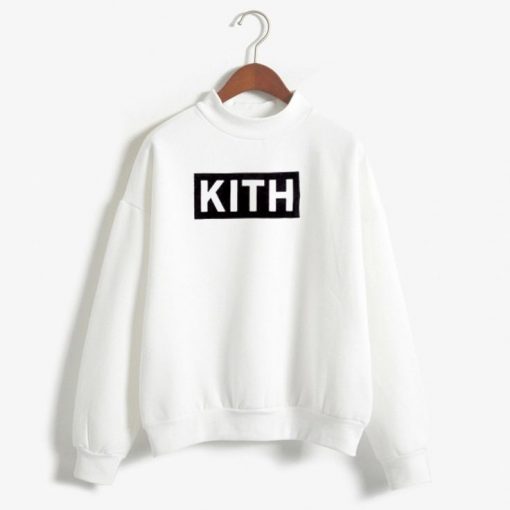 KITH Box Logo Unisex Sweatshirts White