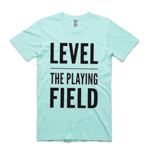 Level The Playing Field T-shirt Green Mint