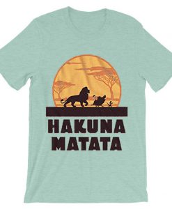 Lion King Hakuna Matata Pumbaa Timon Africa t shirt Green Mint