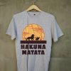 Lion King Hakuna Matata Pumbaa Timon Africa t shirt Grey