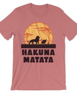 Lion King Hakuna Matata Pumbaa Timon Africa t shirt Pink