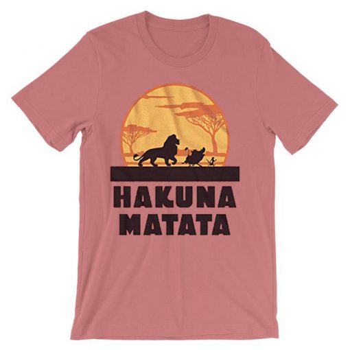 Lion King Hakuna Matata Pumbaa Timon Africa t shirt Pink