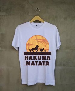 Lion King Hakuna Matata Pumbaa Timon Africa t shirt White