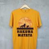 Lion King Hakuna Matata Pumbaa Timon Africa t shirt Yellow