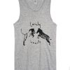 Lonely Hearts Zebra Lion grey tank top