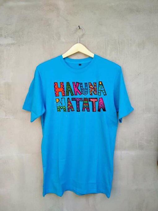 LuckyTshirt Hakuna Matata T Shirt Blue