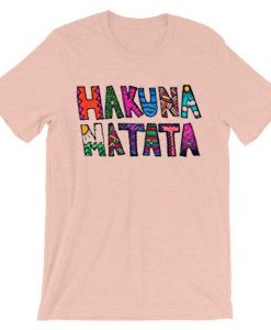 LuckyTshirt Hakuna Matata T Shirt Pink