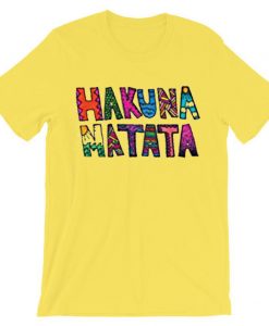 LuckyTshirt Hakuna Matata T Shirt Yellow