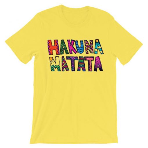 LuckyTshirt Hakuna Matata T Shirt Yellow