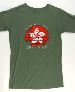 Make Hong Kong Free Again green T Shirt