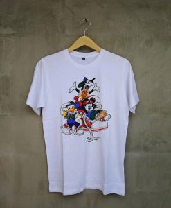 Mickey Mouse Hip Hop Rap WhiteT Shirt