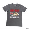 Nap-Flix And Chill Grey T-Shirt