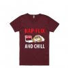 Nap-Flix And Chill Red Maroon T-Shirt