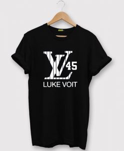 Navy New York Voit LV Logo T-Shirt Black