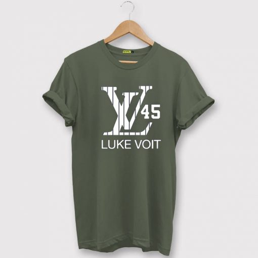 Navy New York Voit LV Logo T-Shirt Green Light