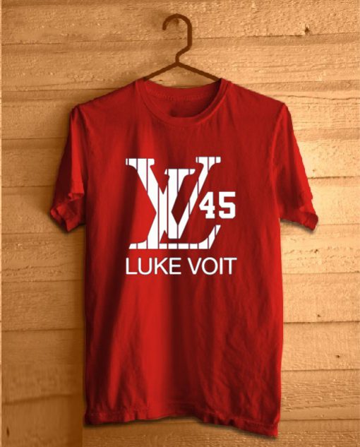 Navy New York Voit LV Logo T-Shirt Red