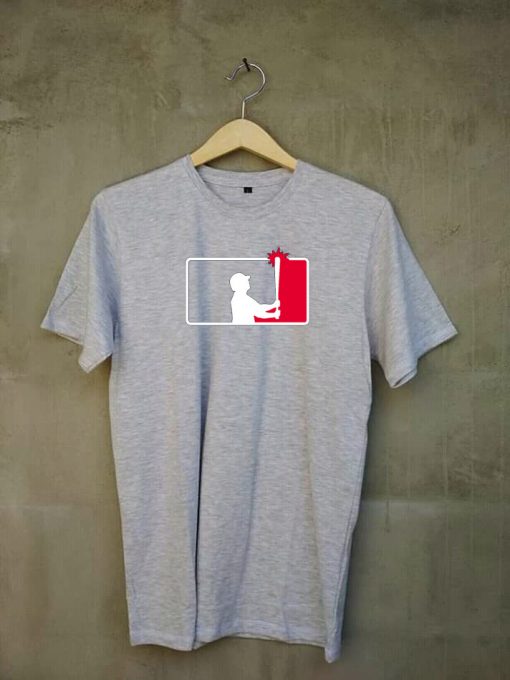 New York Baseball Team Fan Grey T Shirt