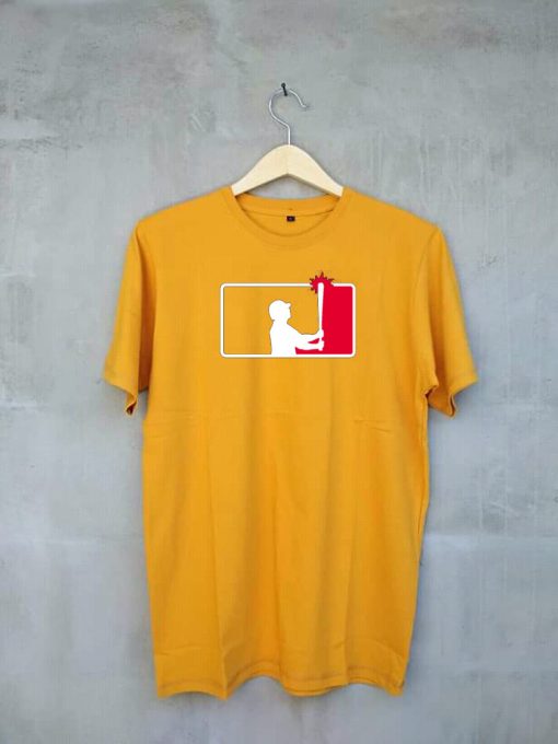 New York Baseball Team FanYellow T Shirt